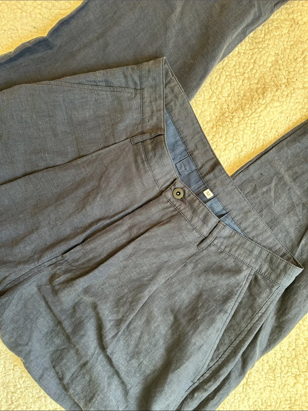 Outlier INJEX HIGHDARTS Linen Blend Pleated Pants
